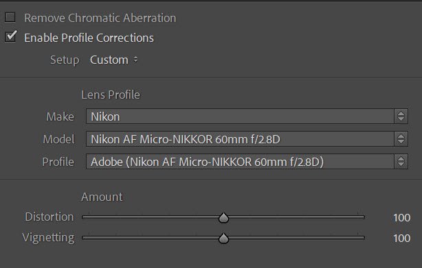 Enabling profile corrections
