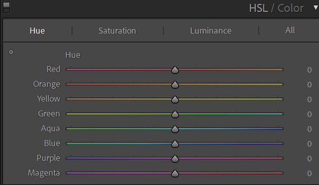 Lightroom tips HSL panel